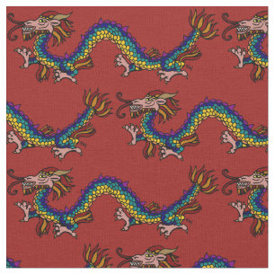Tissu Dragon oriental
