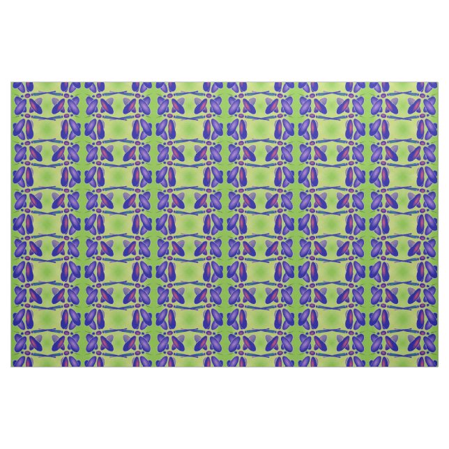 Tissu Dragonfly (vert citron) (Yard)