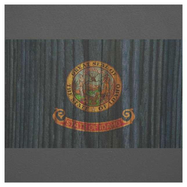 Tissu Drapeau affligé de l'Idaho (Échantillon)