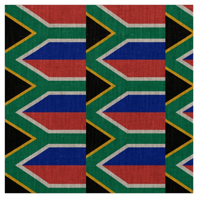 Tissu Drapeau Afrique du Sud (Échantillon)