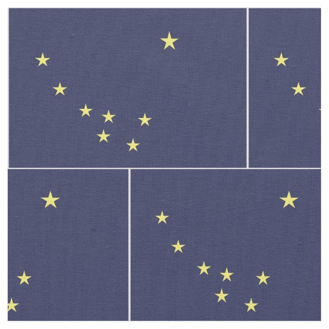 Tissu Drapeau ALASKA - (Fermer)