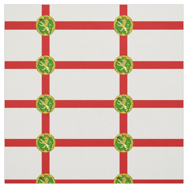 Tissu Drapeau alderney patriotique (Échantillon)
