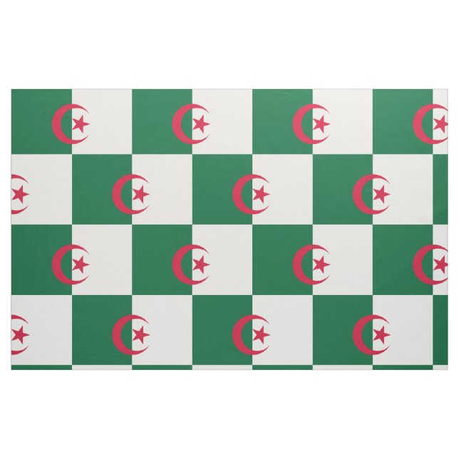 Tissu Drapeau algérien patriotique (Fat Quarter)