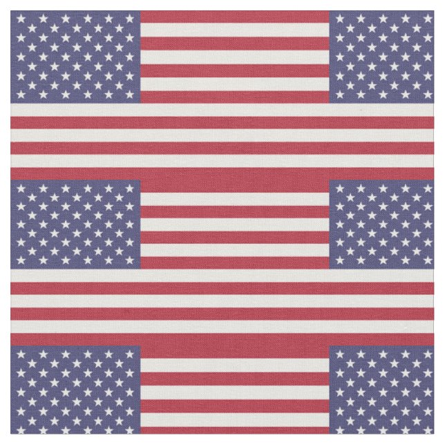 Tissu Drapeau américain (Fermer)