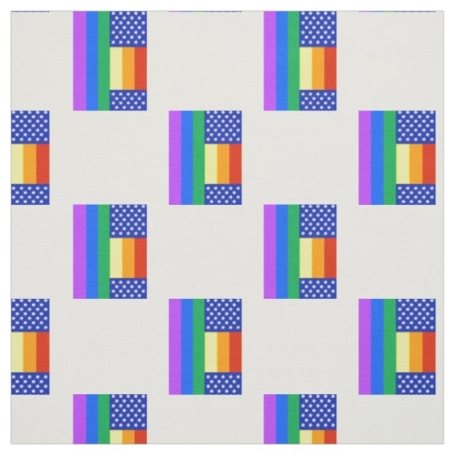 Tissu Drapeau américain d'arc-en-ciel de LGBT (Échantillon)