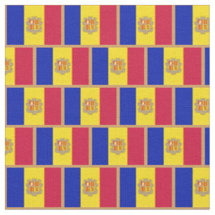 Tissu Drapeau andorran et mode andorrane Tissu/sports