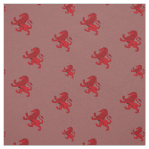 Tissu Drapeau antique effréné rouge de lion de l'Ecoss