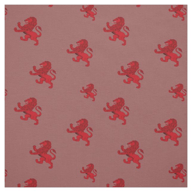 Tissu Drapeau antique effréné rouge de lion de l'Ecosse (Échantillon)