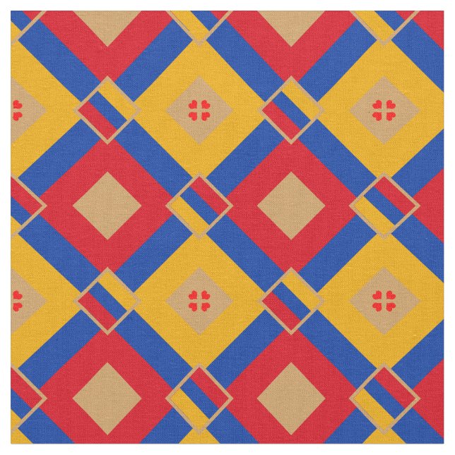 Tissu Drapeau arménien et mode textile branché (Fermer)