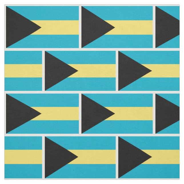 Tissu Drapeau bahamien (Échantillon)