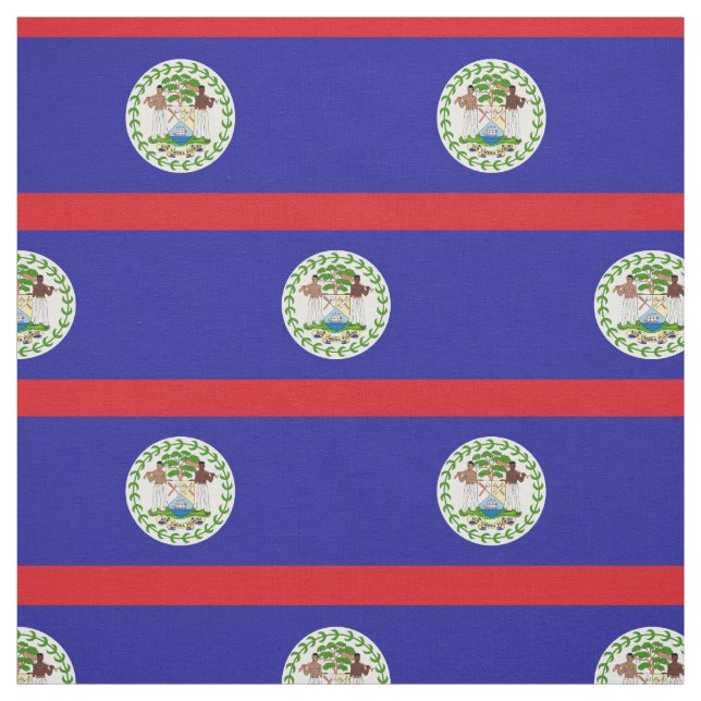 Tissu Drapeau bélizien (Échantillon)