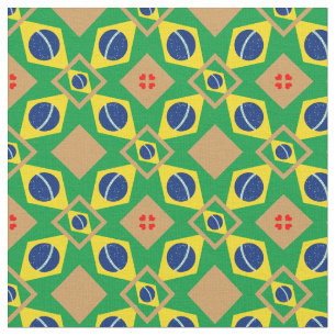 Tissu Drapeau brésilien et mode textile branchée brés