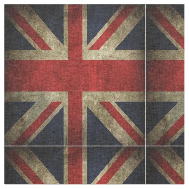 Tissu Drapeau britannique d'Union Jack de l'Angleterre (Fermer)
