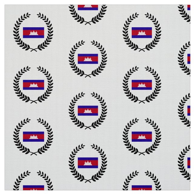 Tissu Drapeau cambodgien (Échantillon)