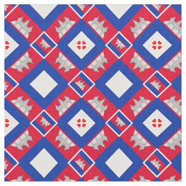 Tissu Drapeau cambodgien et mode textile branché du Camb (Fermer)