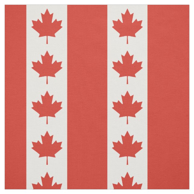 Tissu Drapeau canadien patriotique (Échantillon)