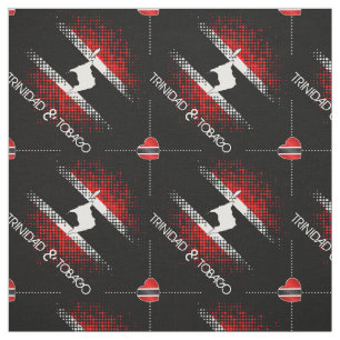 Tissu Drapeau cardiaque Motif de Trinité-et-Tobago   NOI