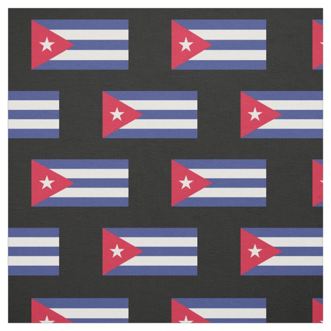 Tissu Drapeau classique de Cuba (Échantillon)