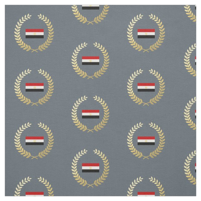 Tissu Drapeau classique de l'Egypte (Échantillon)