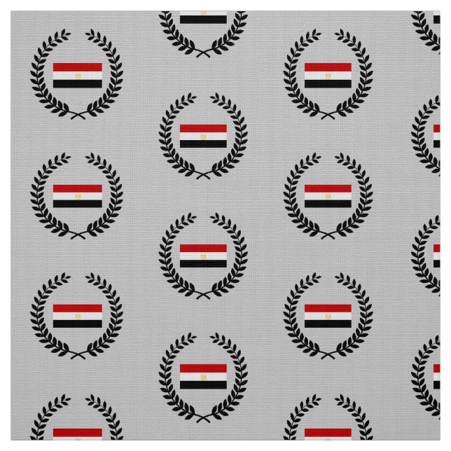 Tissu Drapeau classique de l'Egypte (Échantillon)