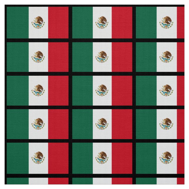 Tissu Drapeau classique mexicain (Échantillon)