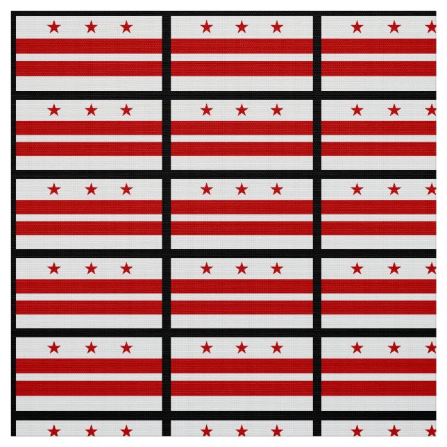 Tissu Drapeau classique Washington D.C. (Échantillon)
