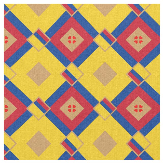 Tissu Drapeau colombien et mode textile branché (Fermer)