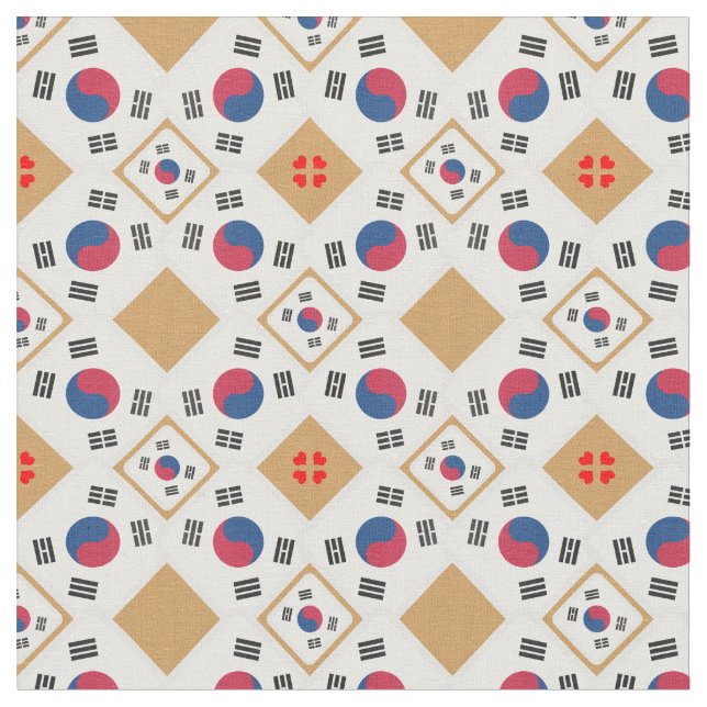 Tissu Drapeau coréen et mode textile branché de Corée du (Fermer)