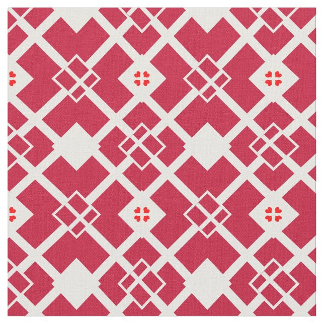 Tissu Drapeau danois et mode textile branché (Fermer)
