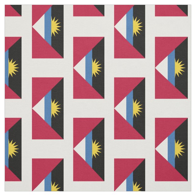 Tissu Drapeau d'Antigua-et-Barbuda (Échantillon)