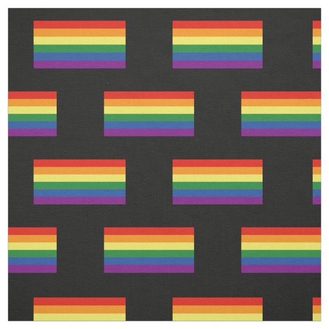Tissu Drapeau d'arc-en-ciel de gay pride (Échantillon)