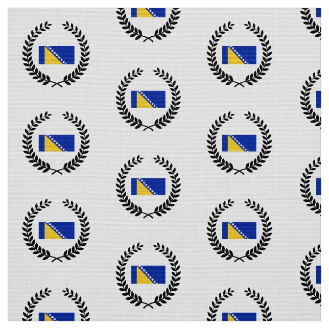 Tissu Drapeau de Bosnie (Échantillon)