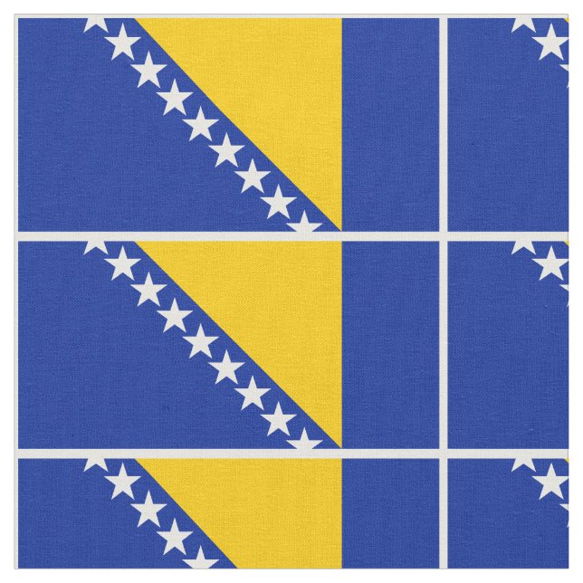 Tissu Drapeau de Bosnie-Herzégovine patriotique (Fermer)