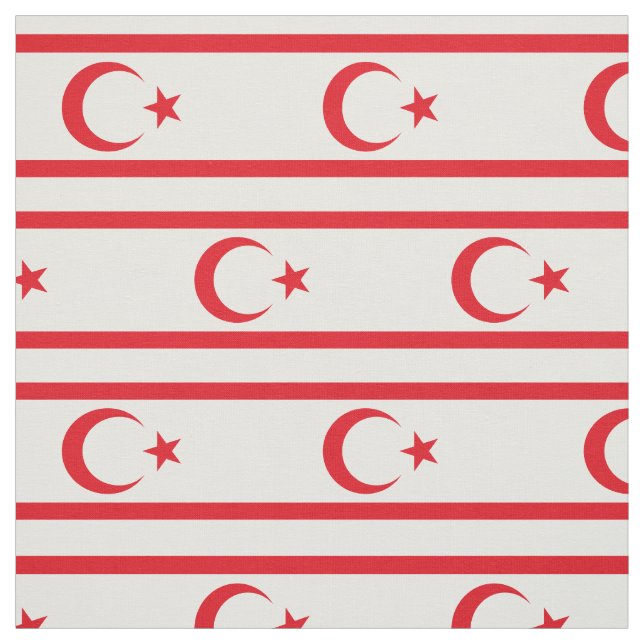 Tissu Drapeau de Chypre du Nord (Échantillon)