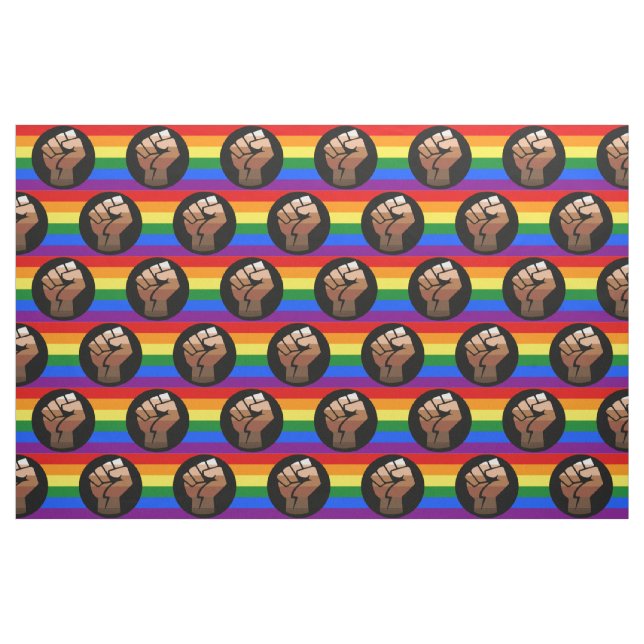 Tissu Drapeau de couleur des personnes queer de Slippery (Yard)