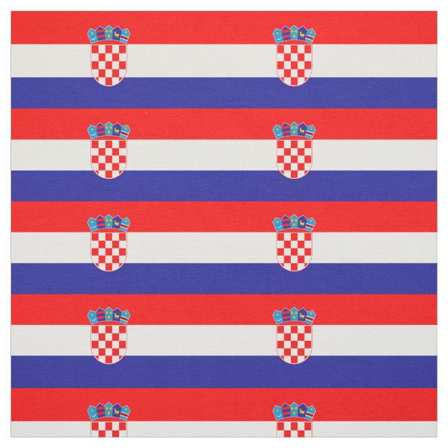 Tissu Drapeau de Croatie (Échantillon)
