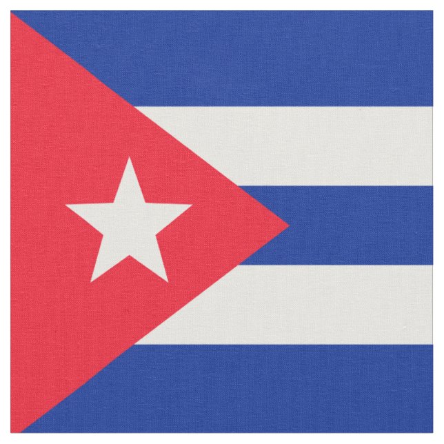 Tissu drapeau de Cuba (Fermer)