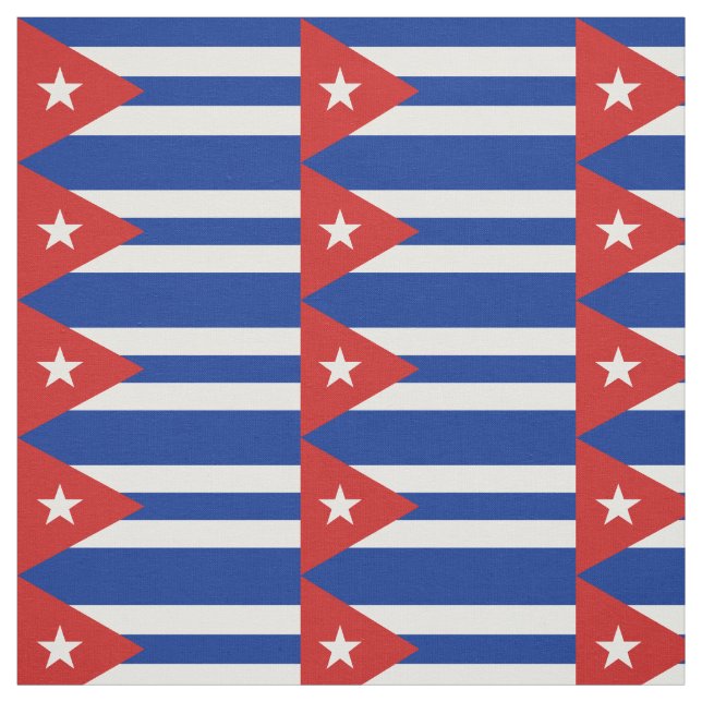 Tissu Drapeau de Cuba (Échantillon)