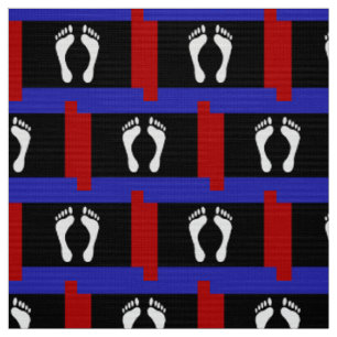 Tissu Drapeau de fierté de pied (empreinte de pied)