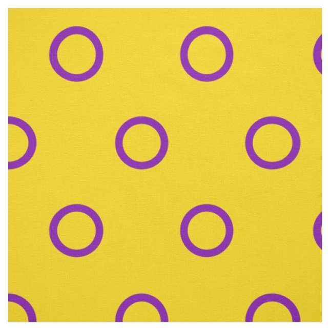 Tissu Drapeau de fierté intersexe (Échantillon)