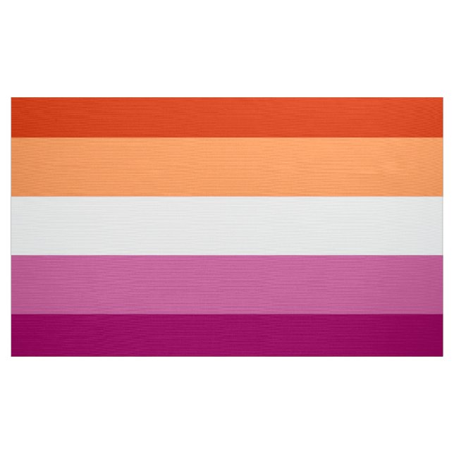 Tissu Drapeau de fierté lesbienne (5 bandes) (Yard)