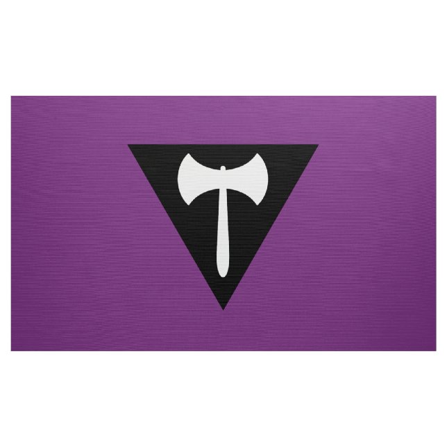 Tissu Drapeau de fierté lesbienne Hache violette (Yard)