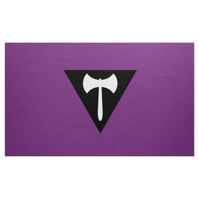 Tissu Drapeau de fierté lesbienne Labrys (Yard)