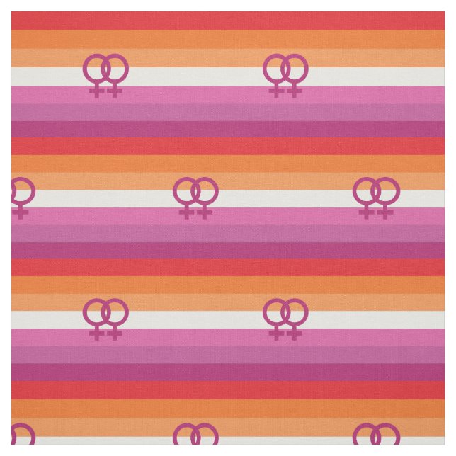 Tissu Drapeau de fierté lesbienne WLW (Échantillon)