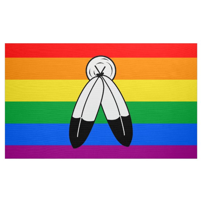 Tissu Drapeau de fierté LGBTQ+ bispirituel (Yard)