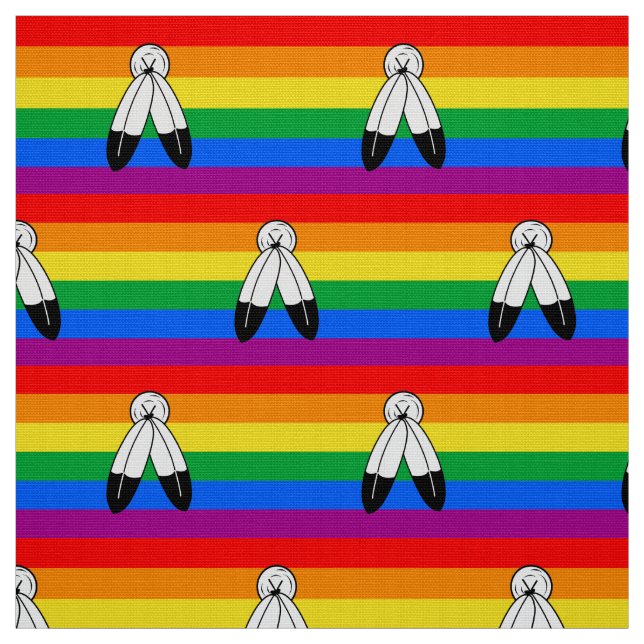 Tissu Drapeau de fierté LGBTQ+ Two-Spirit (Échantillon)