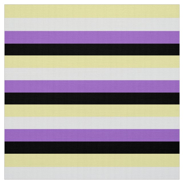 Tissu Drapeau de fierté non binaire (Échantillon)