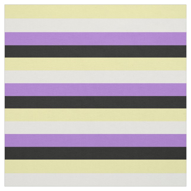 Tissu Drapeau de fierté non binaire (Échantillon)