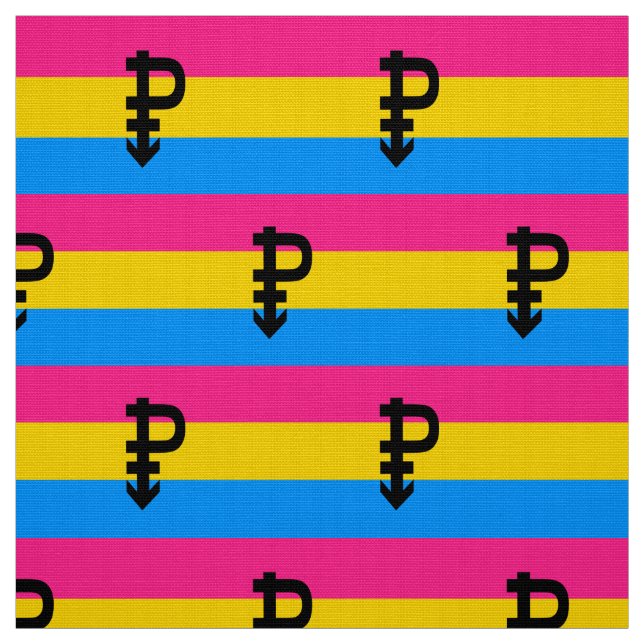 Tissu Drapeau de fierté pansexuelle (Échantillon)