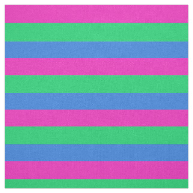 Tissu Drapeau de fierté polysexuelle (Échantillon)
